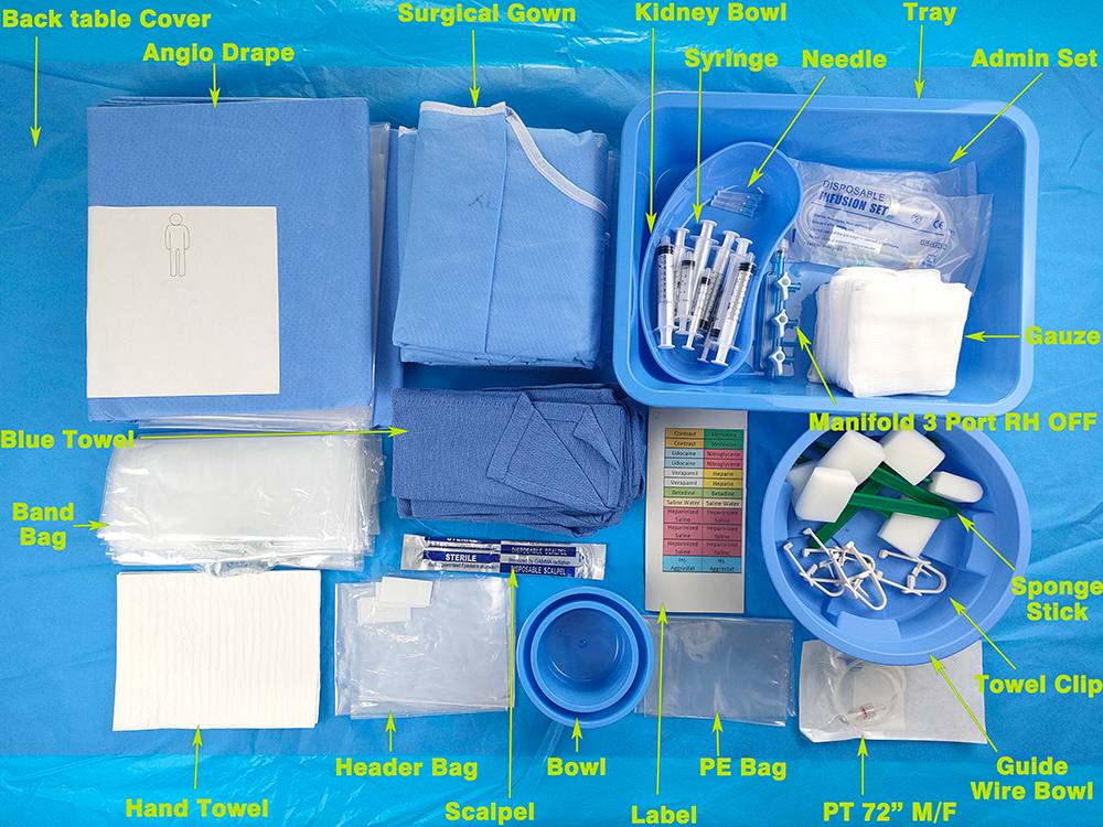 Single-use Angio Surgical Drape Pack