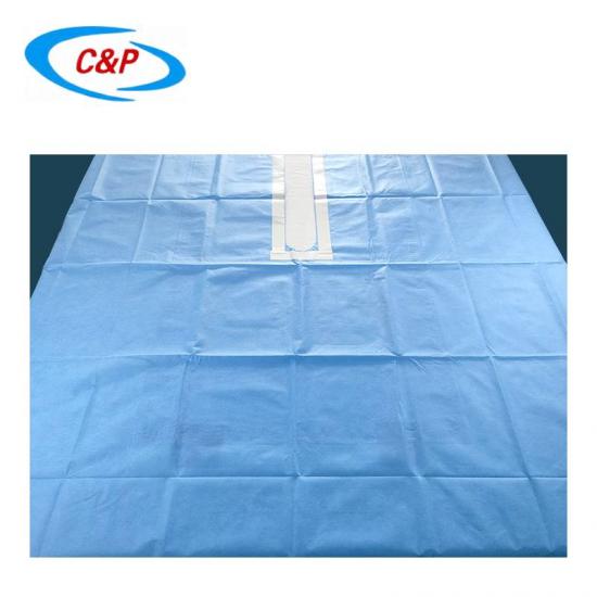 Split Surgical Drape With Adhesive